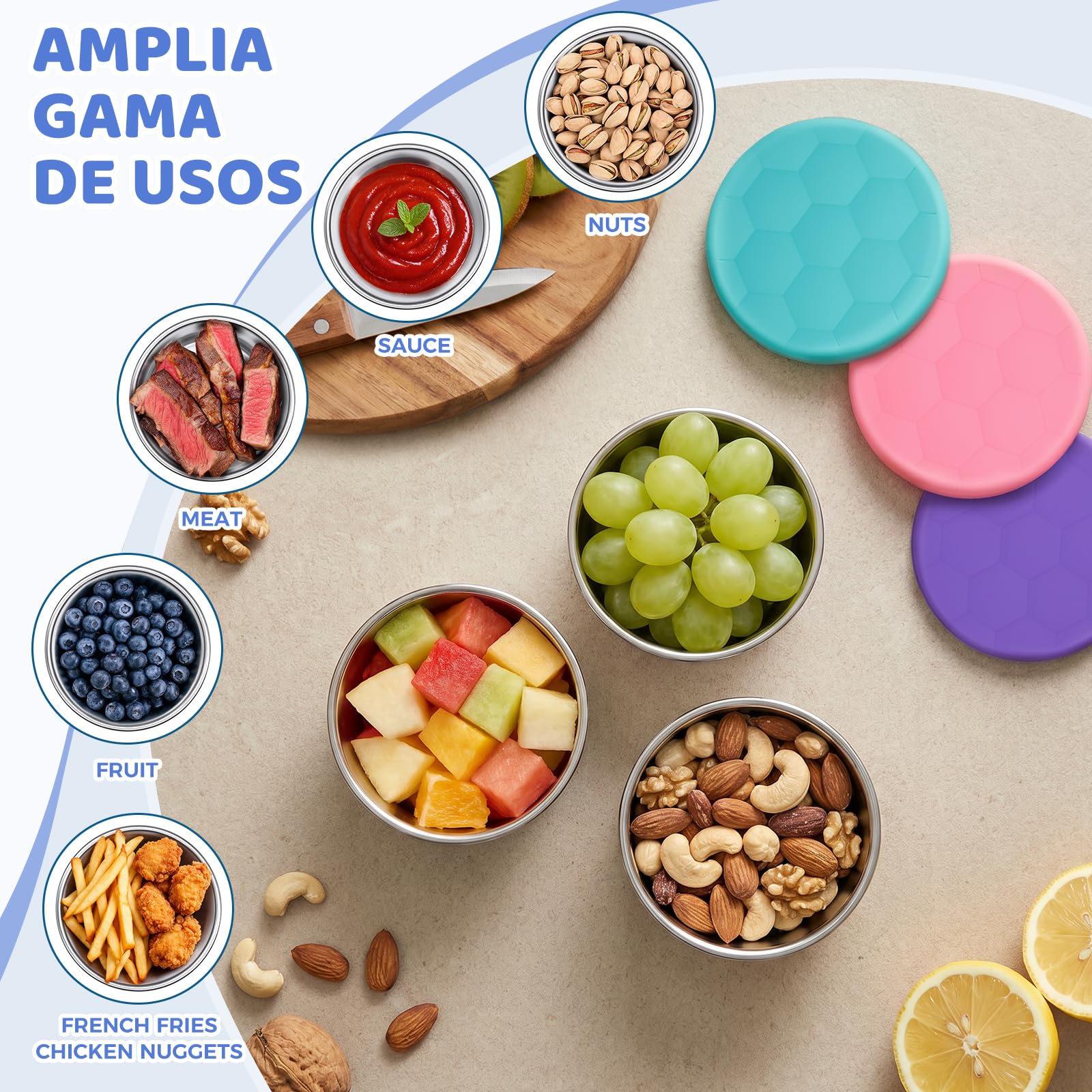 Not microwave safe WANHMIF kids snack containers
