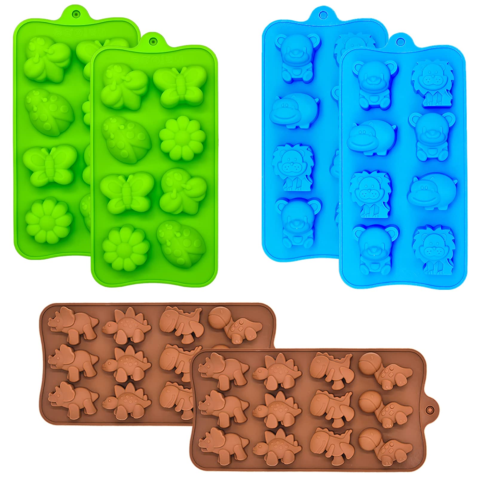 Warm Time dinosaur silicone mold for chocolate candy
