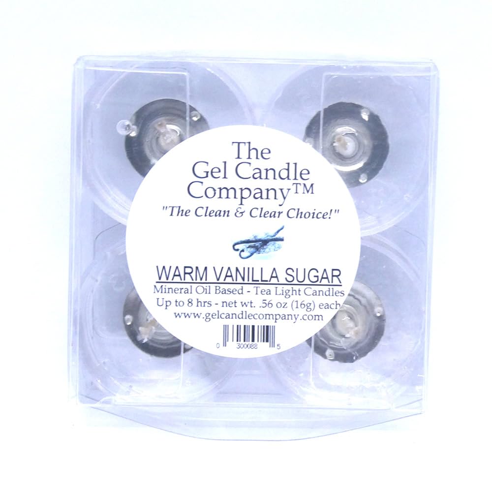 Mineral oil based scented tea lights Warm Vanilla Sugar