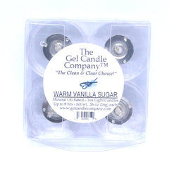 Mineral oil based scented tea lights Warm Vanilla Sugar