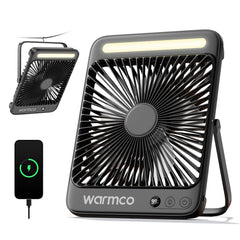 Warmco D4 camping fan with 20000mAh battery