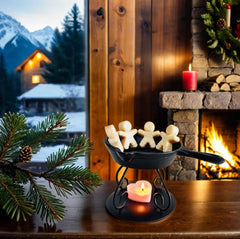 Wax pot warmer with trivet accessory