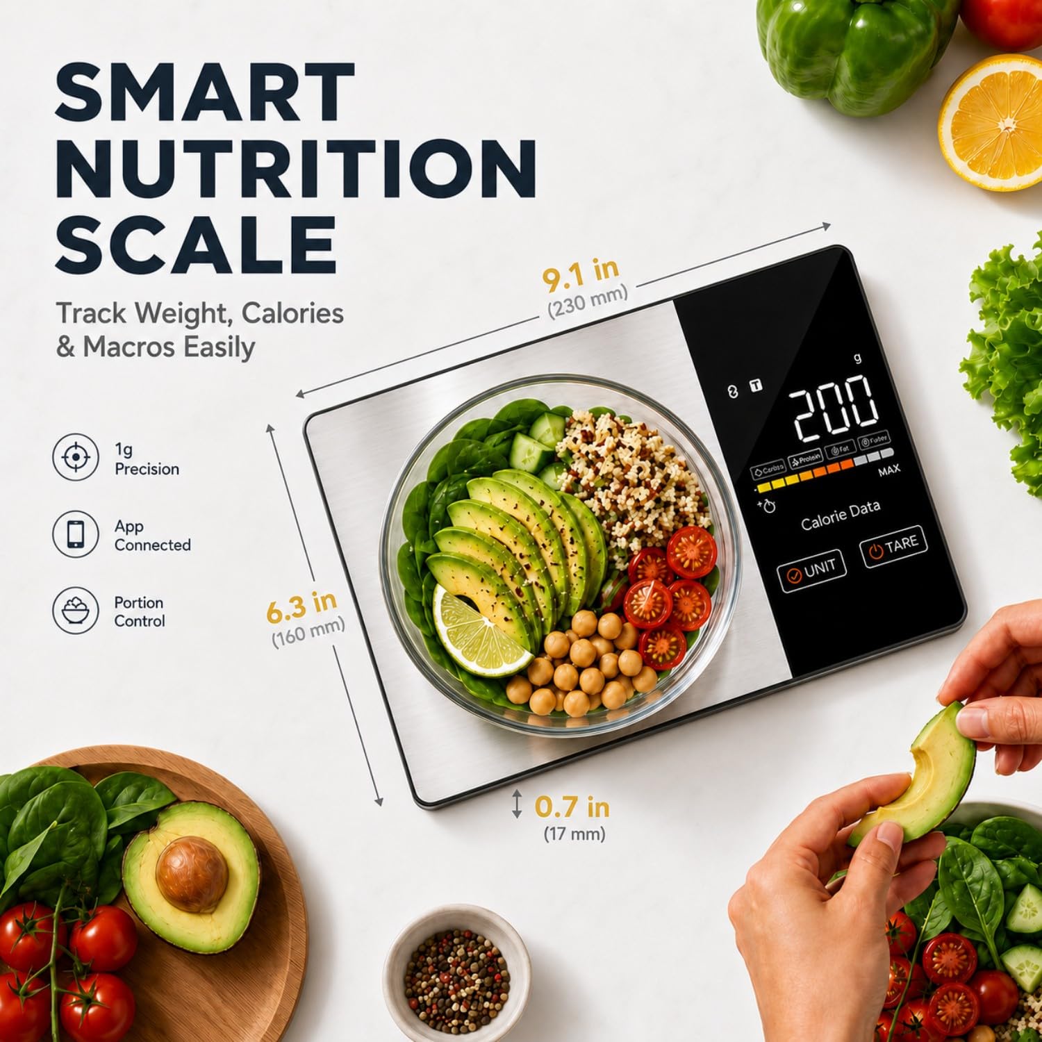 WARMKEY 1g precision digital kitchen scale