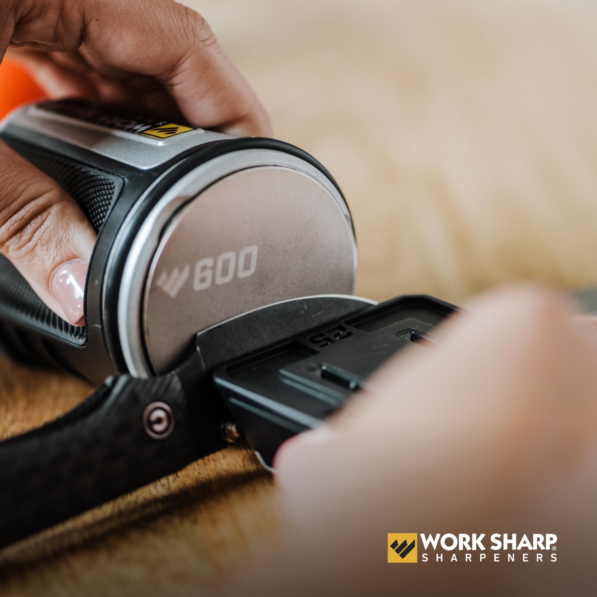 Oregon designed and calibrated knife sharpener graphic