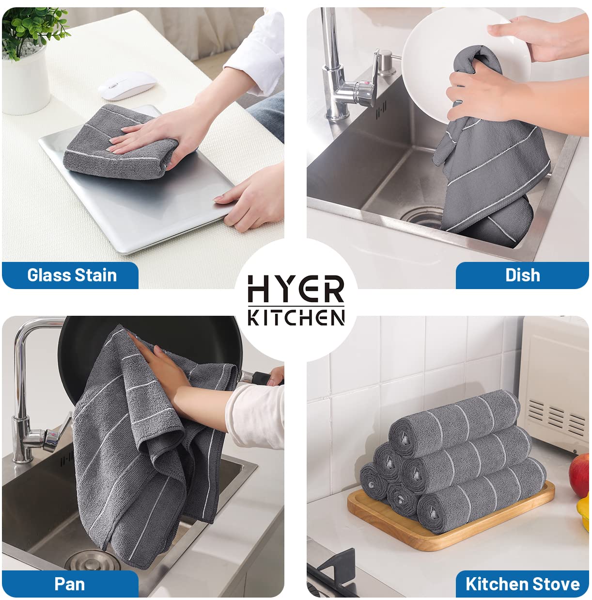 Kitchen decor and practicality HYER KITCHEN dish towels