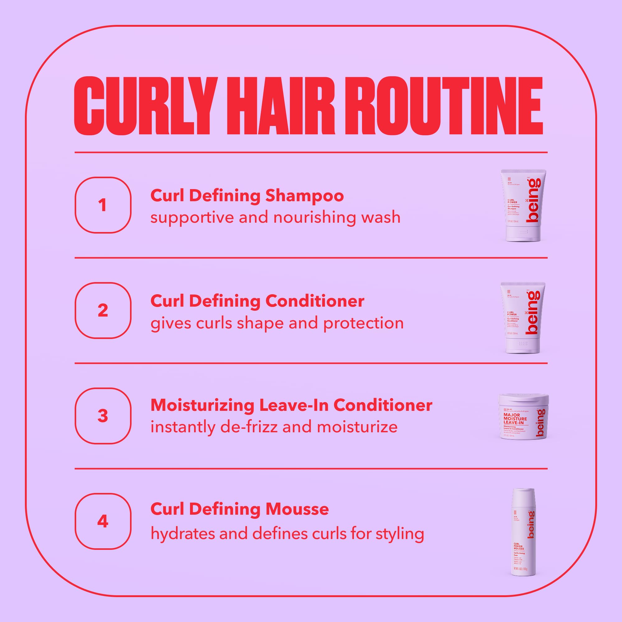 wash day styling guidance on packaging