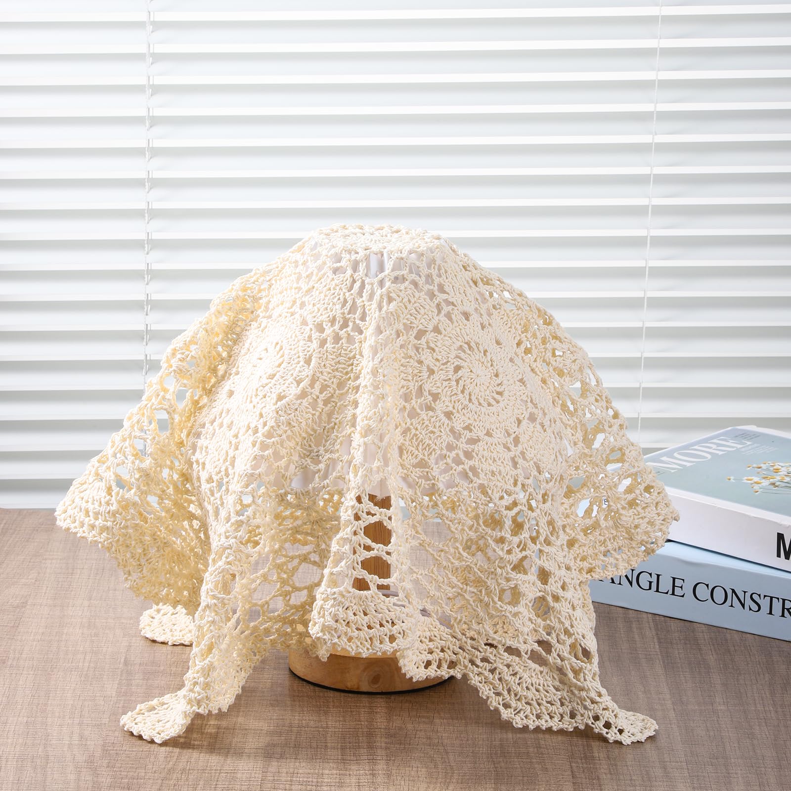 washable cotton lace tablecloth with easy maintenance