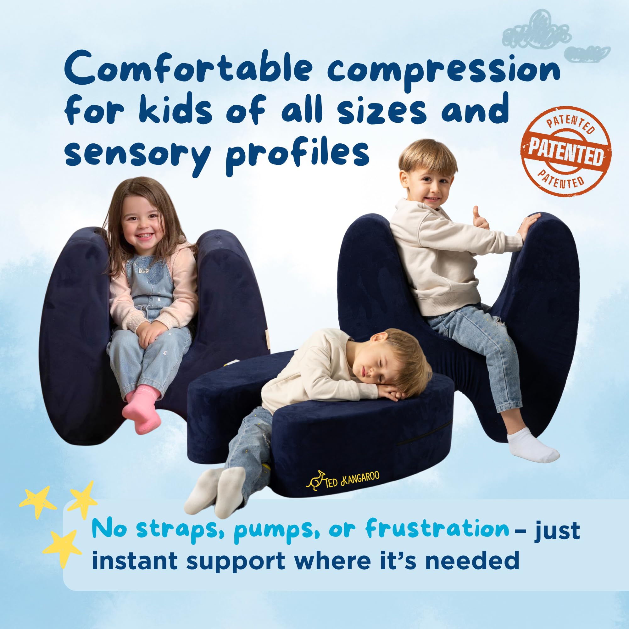 Lightweight portable sensory chair for home or classroom