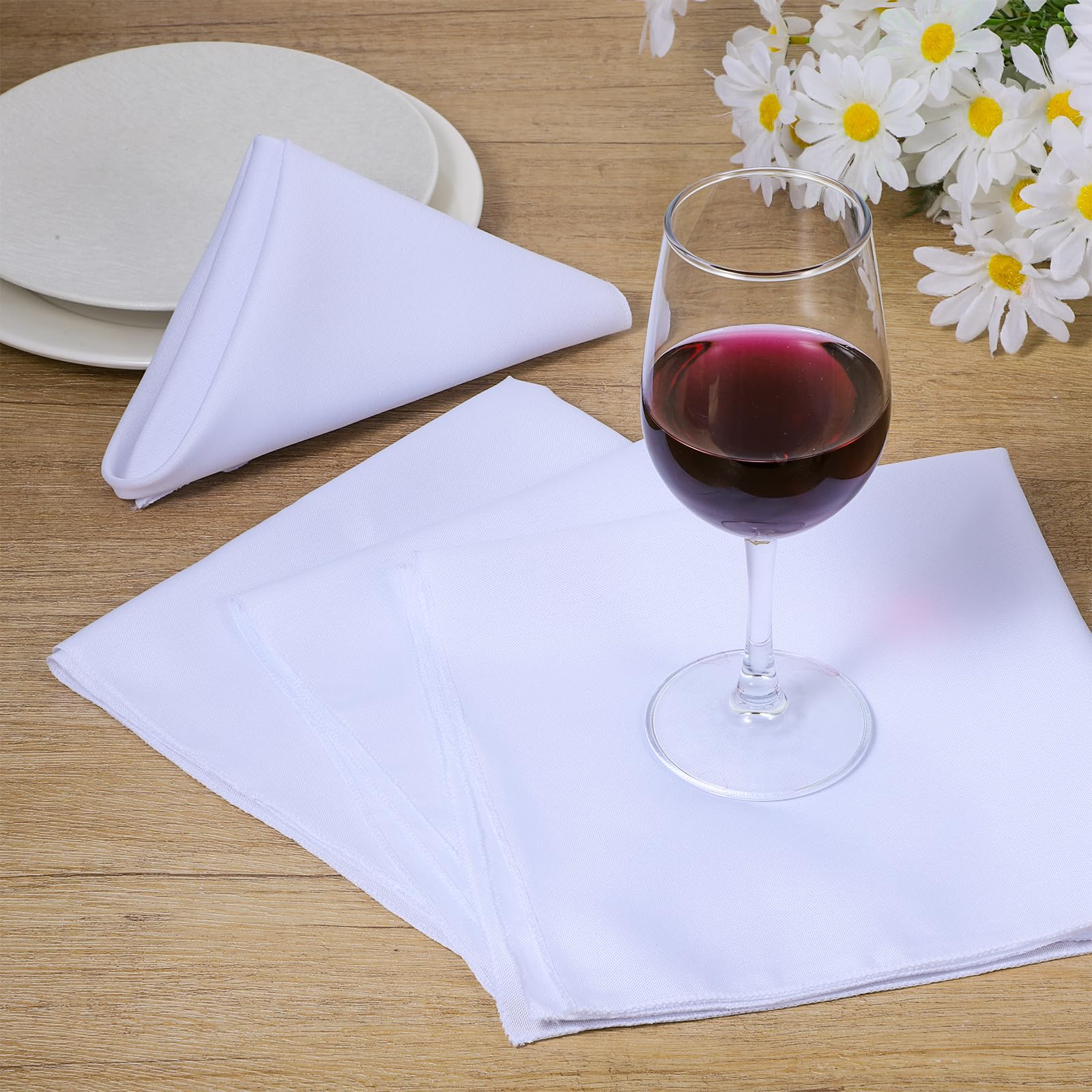 Washable napkins 17x17 inches polyester material