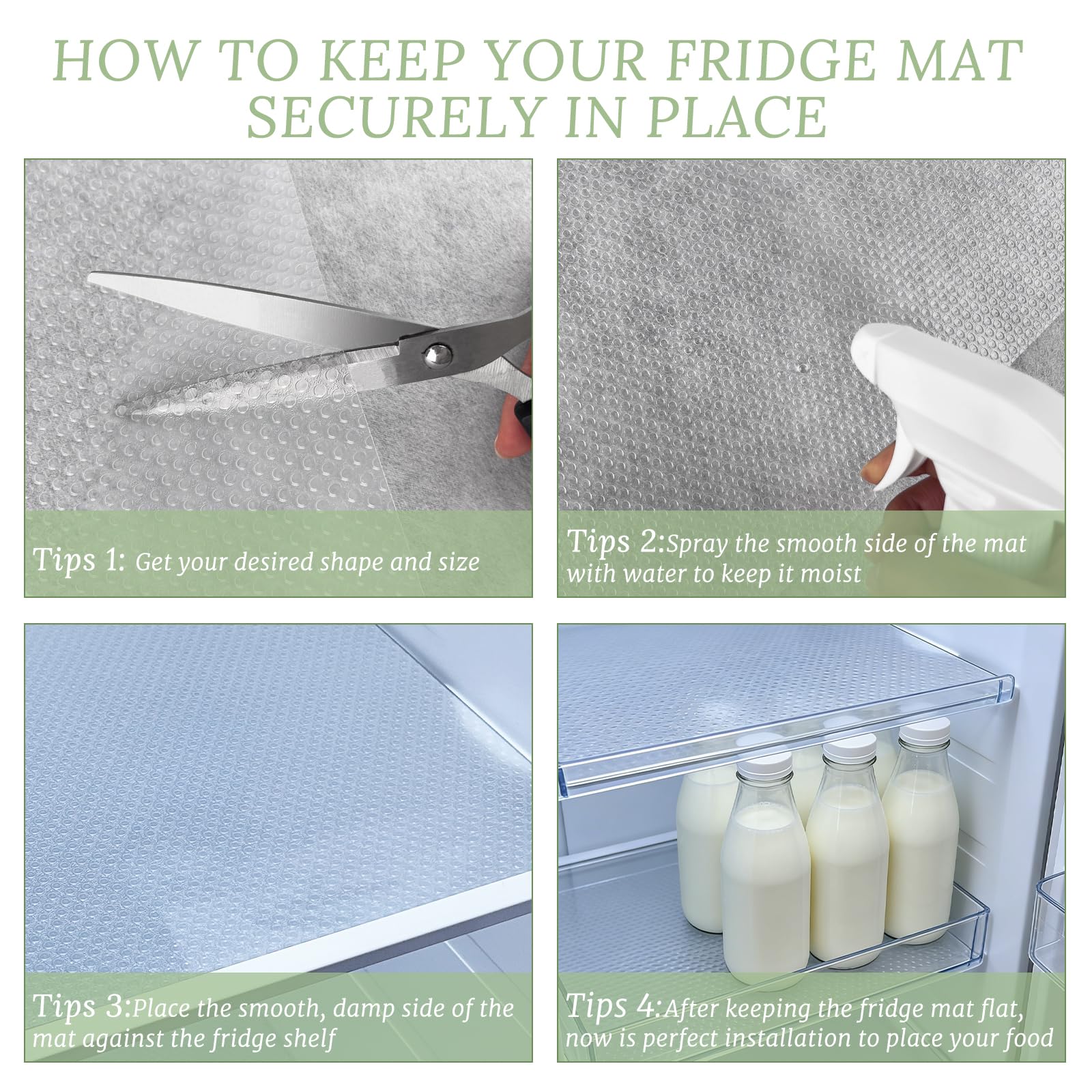Waterproof mats 17.7 x 11.4 inches from 8-pack