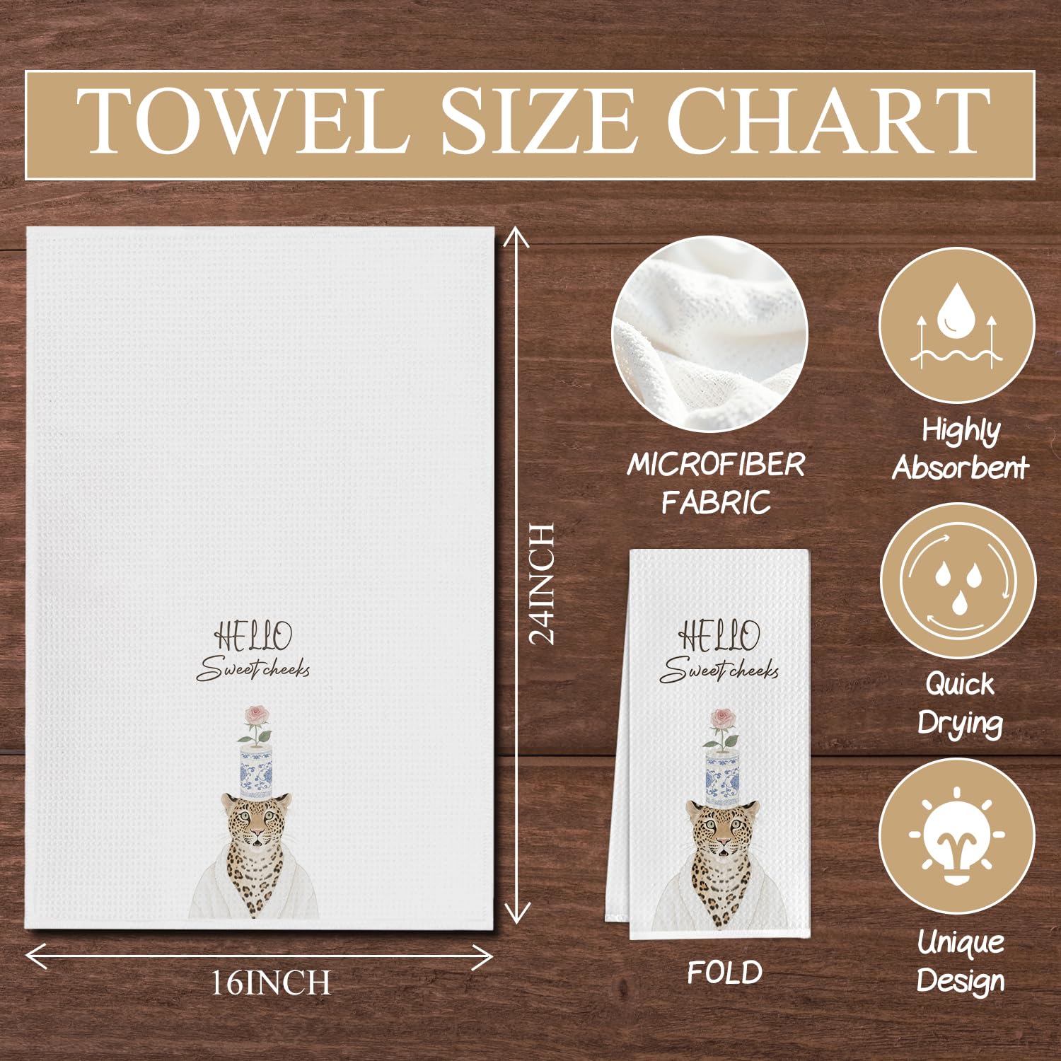Decorative towels for kitchens and bathrooms in blue white motif