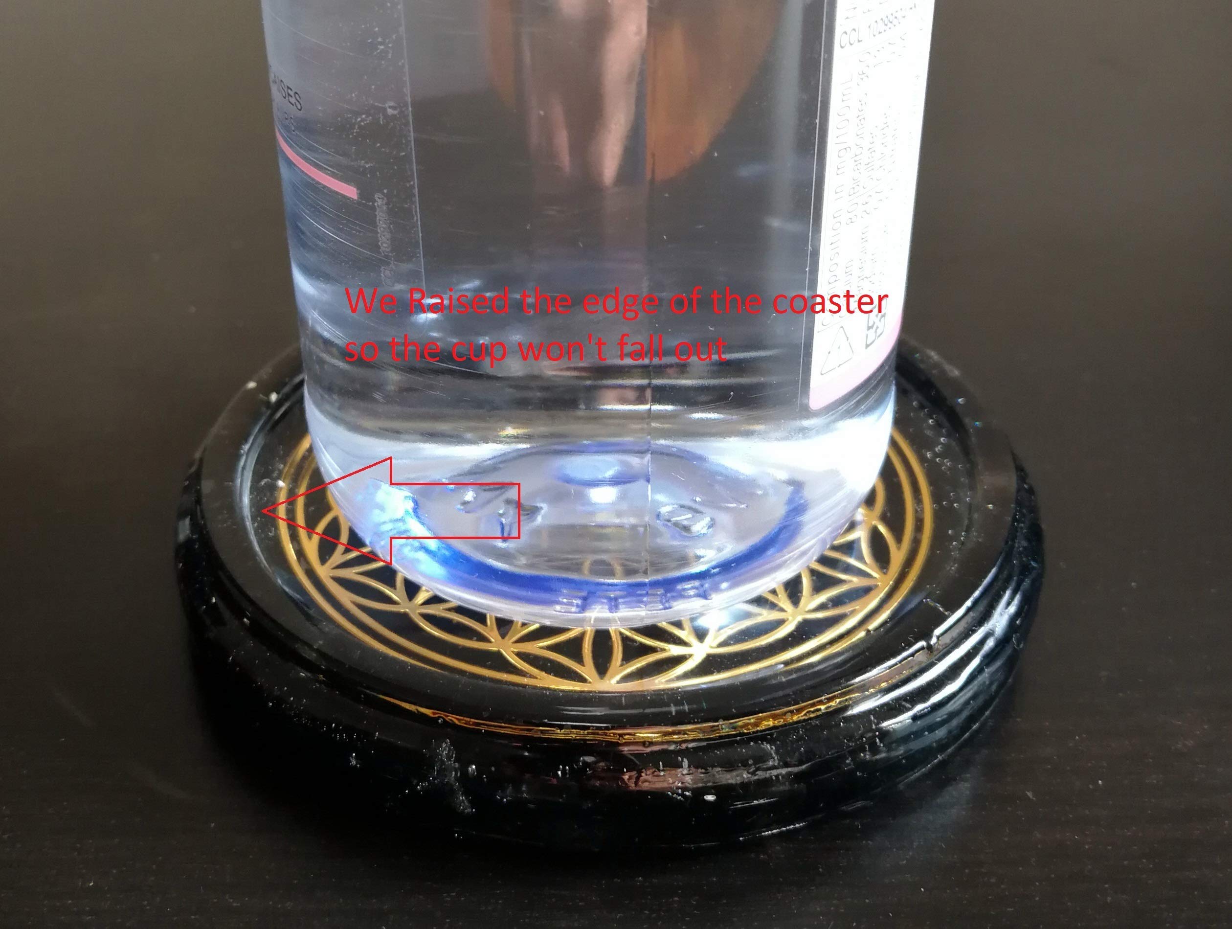 Materials Obsidian Crystals Metal Flower Of Life Resin