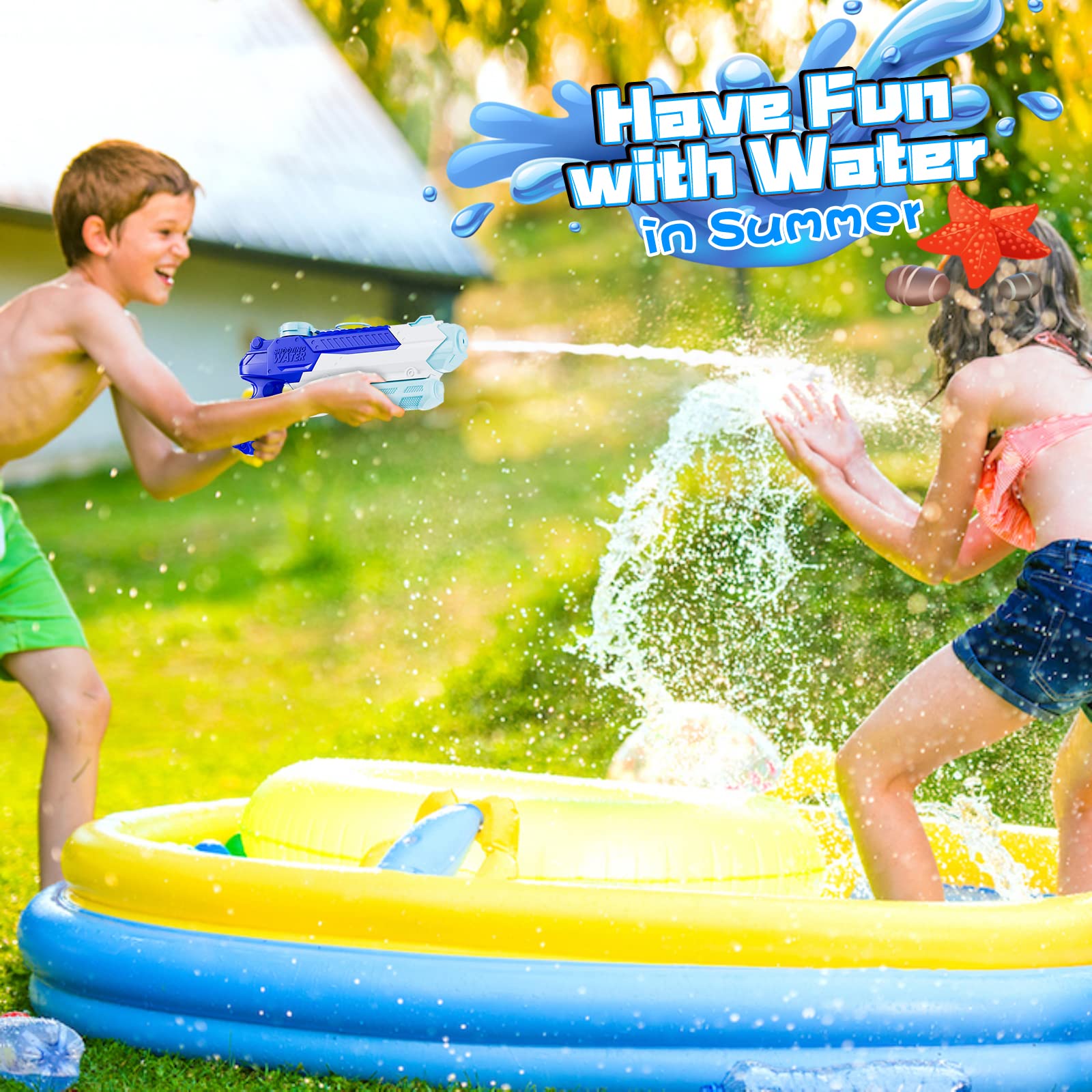 Water inlet designed for faster filling in water guns