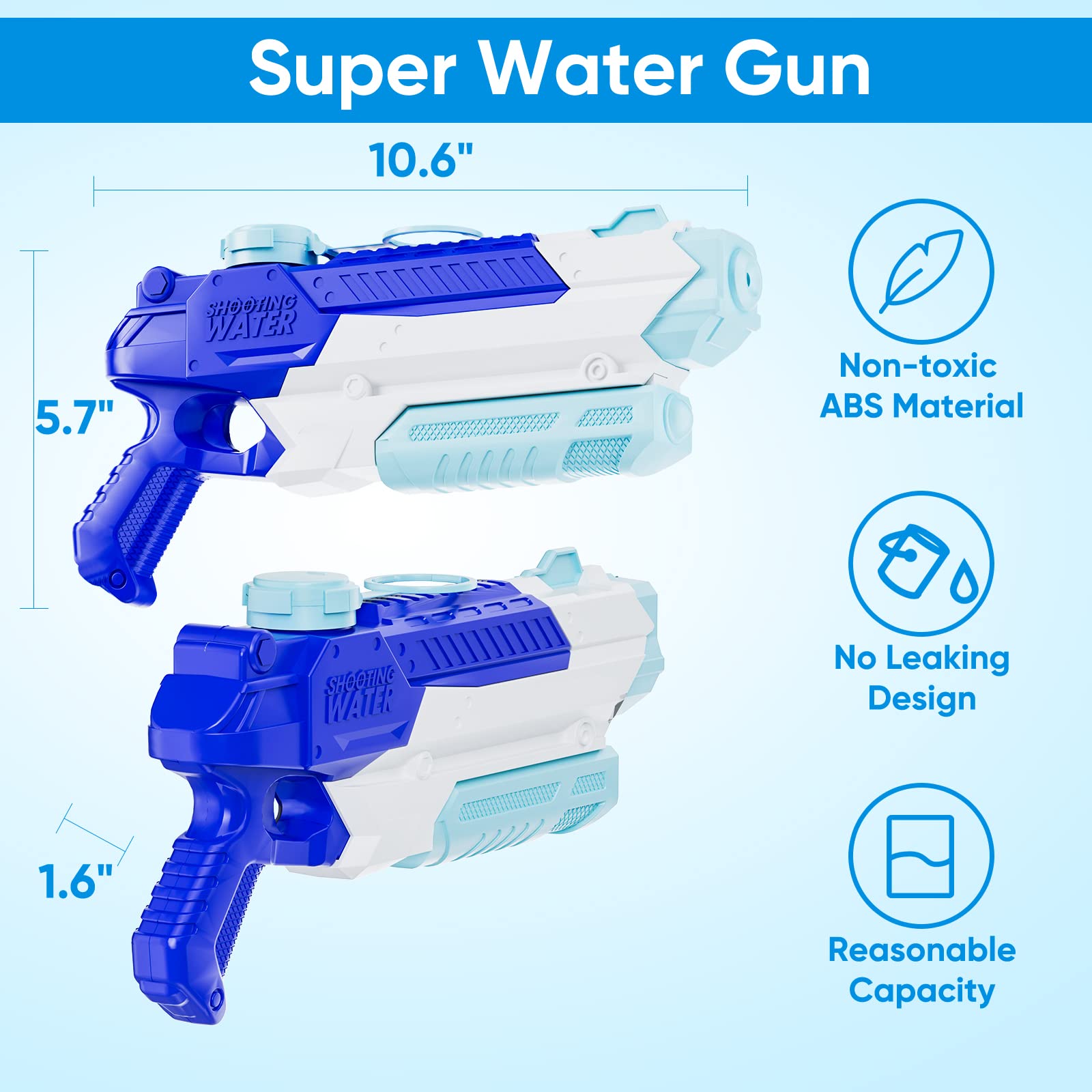 Long range water squirter up to 27 feet