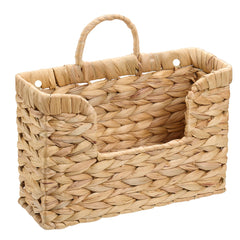 Water Hyacinth Hanging Basket with Handle close up weave
