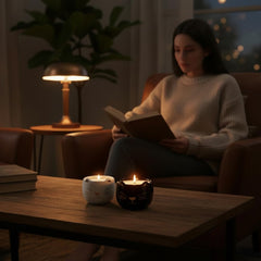 reusable dolomite ceramic jars for candles