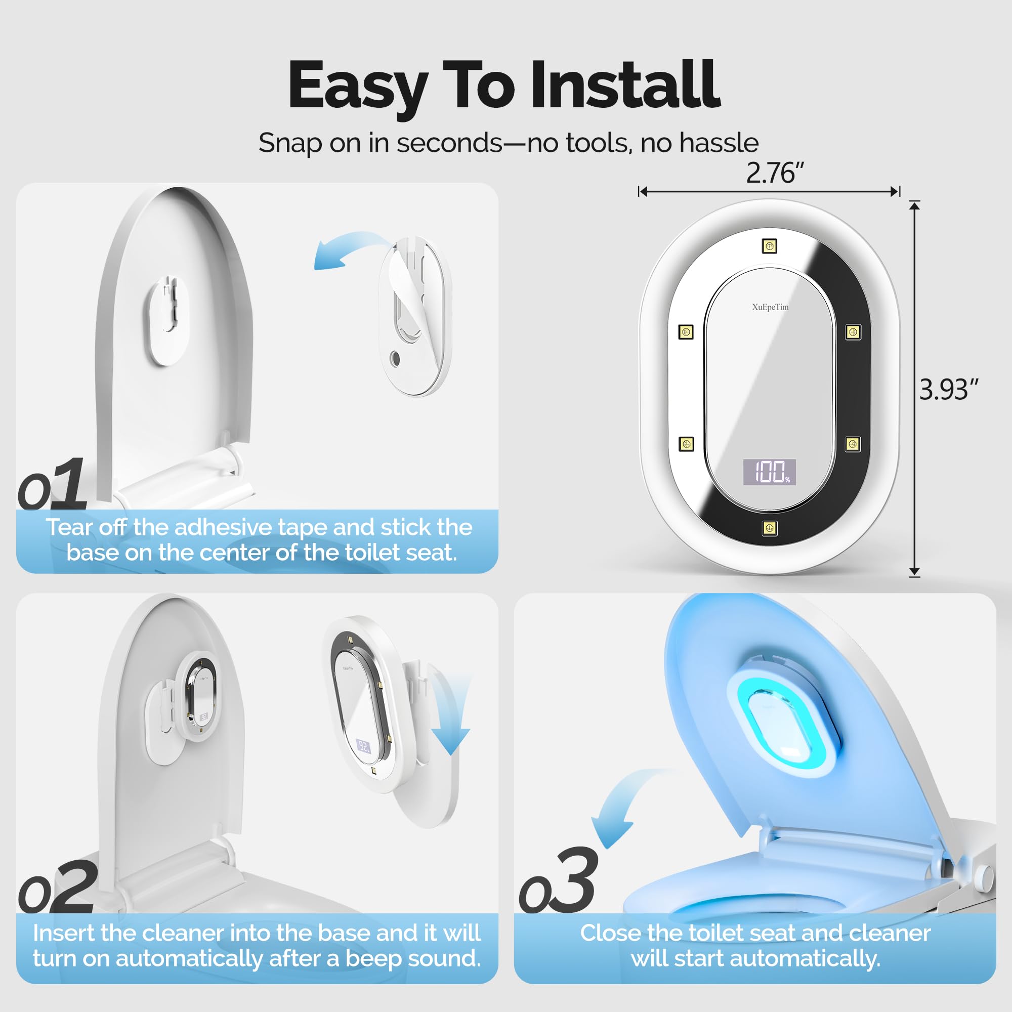 Universal lid compatibility for XuEpeTim sanitizer
