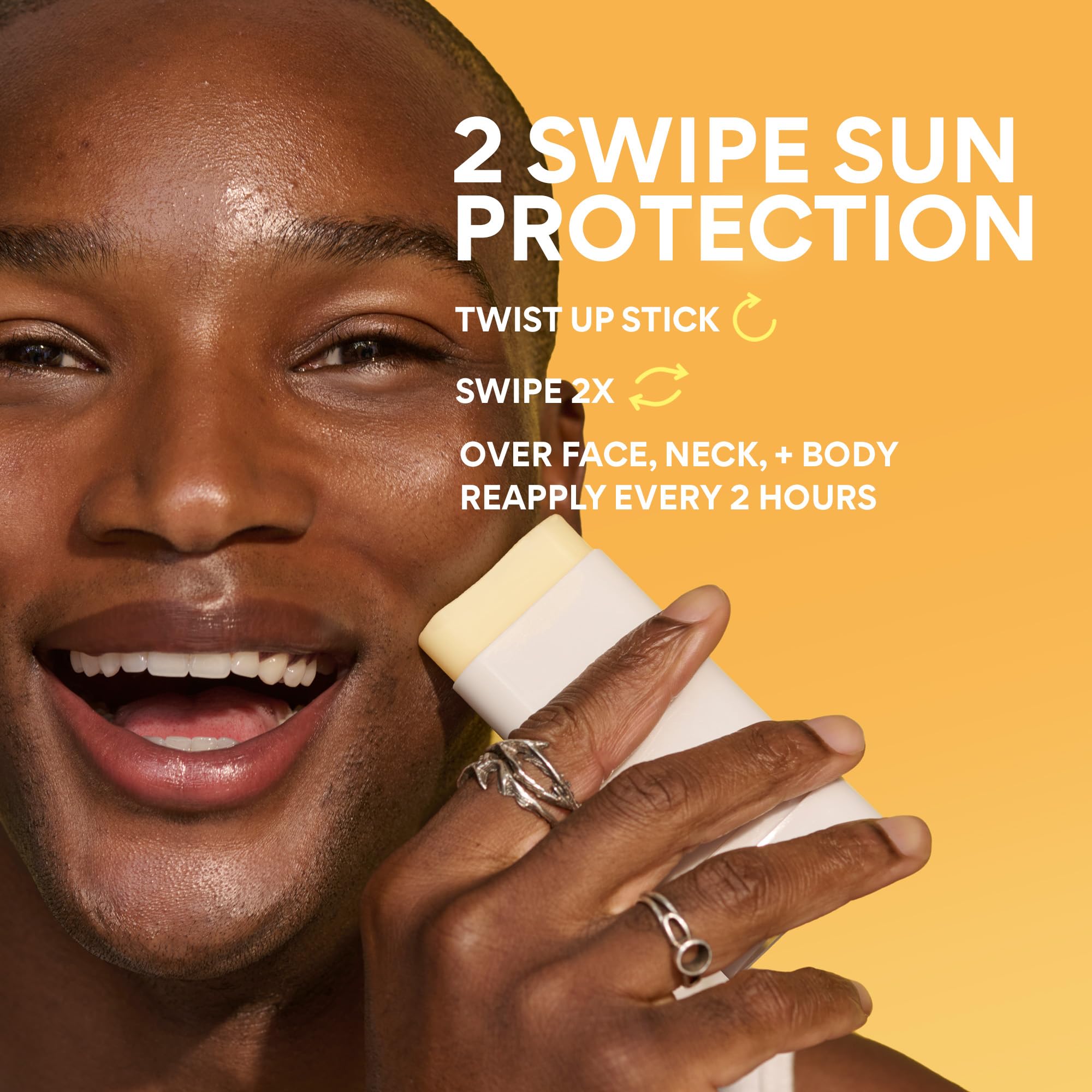 SPF 50+ protection on skin with innisfree stick