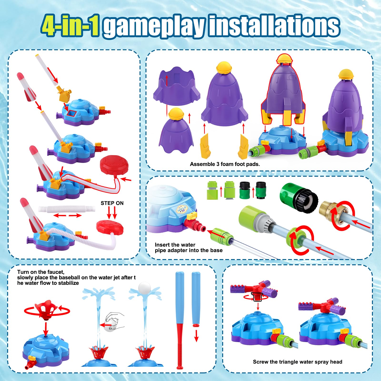 family outdoor water toy ready for summer fun