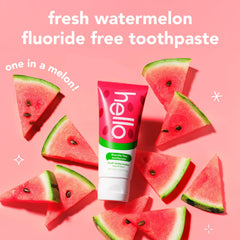 Fluoride free toothpaste for kids hello not tested on animals packaging