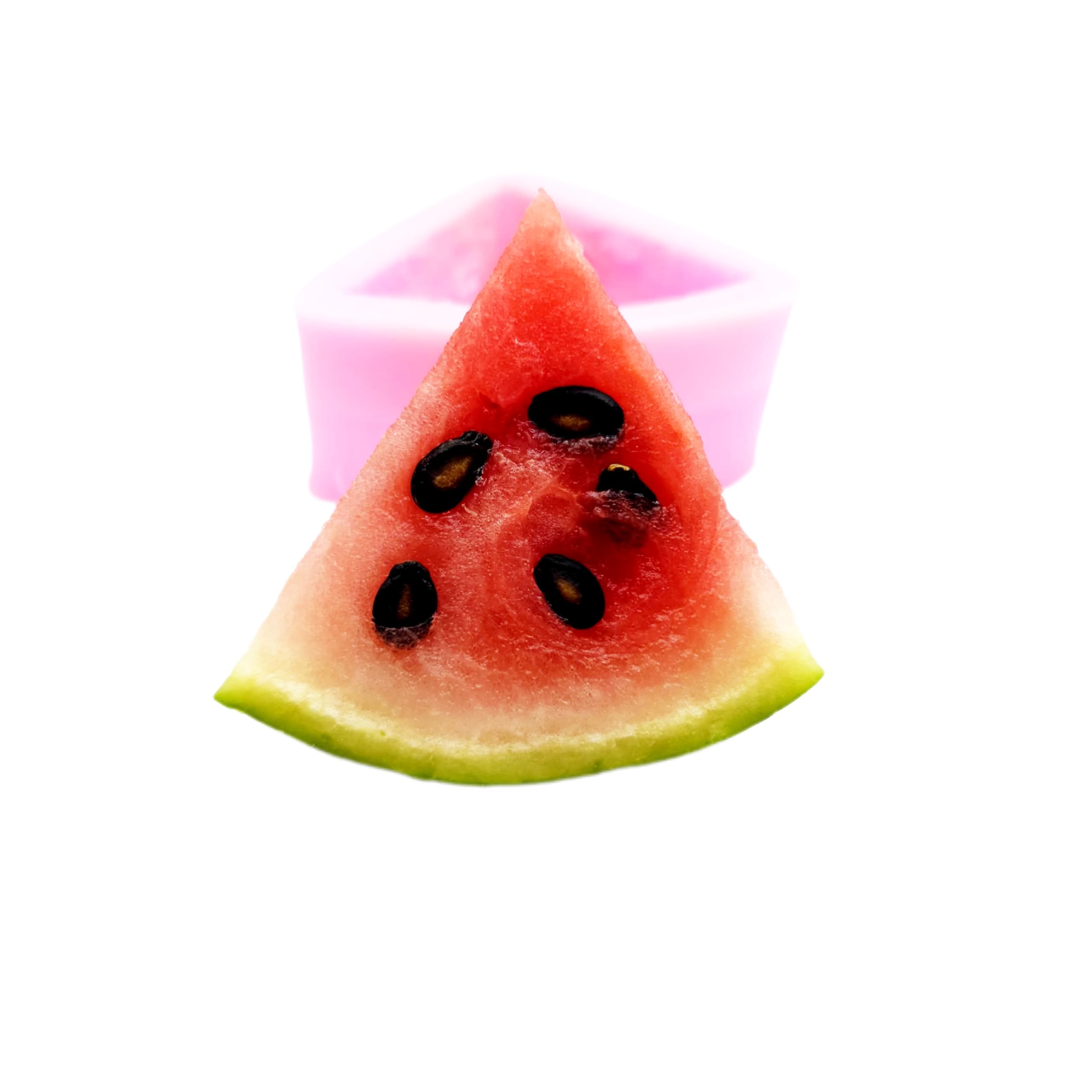 Watermelon slice silicone mold NS019 close up view