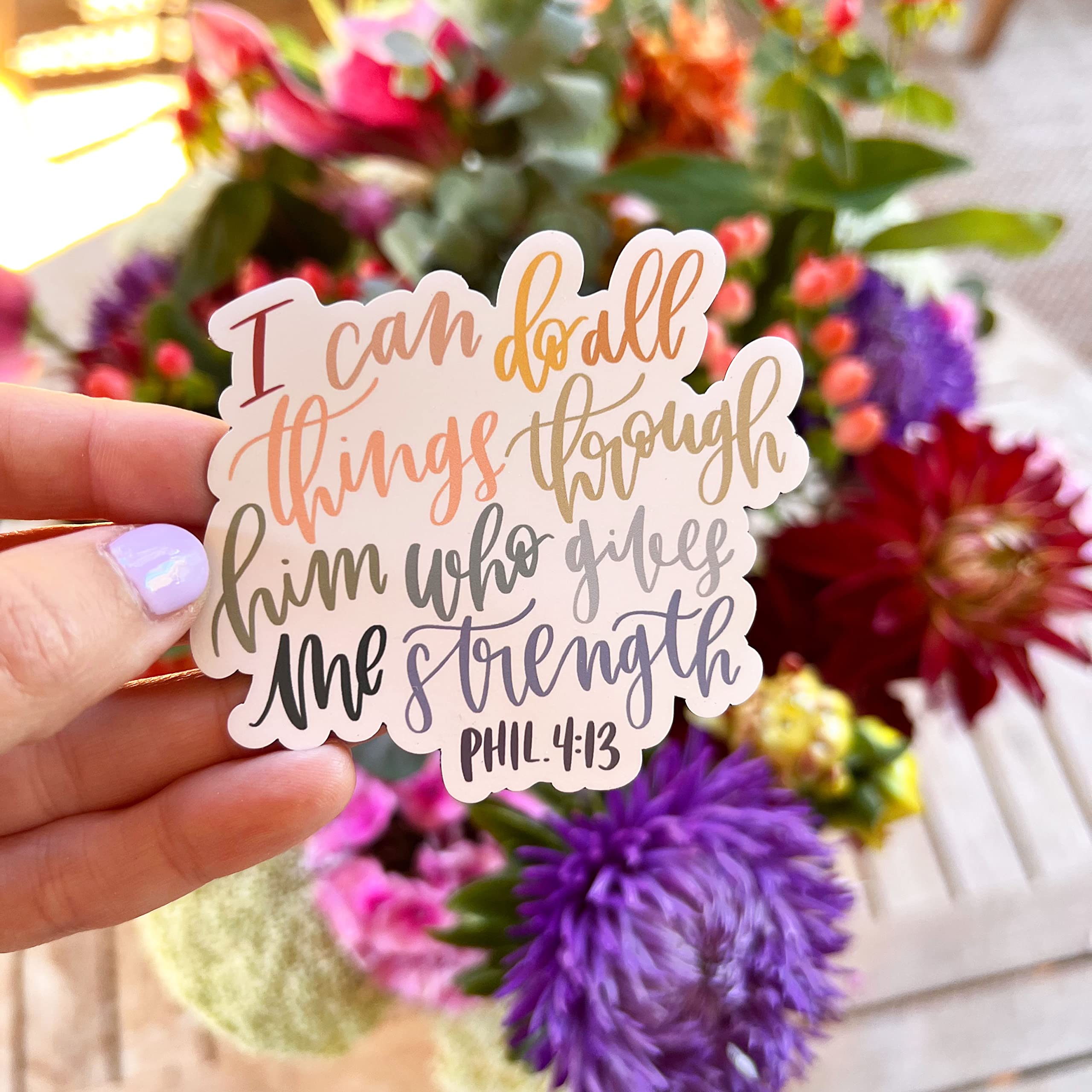 Waterproof Bible verse magnet print