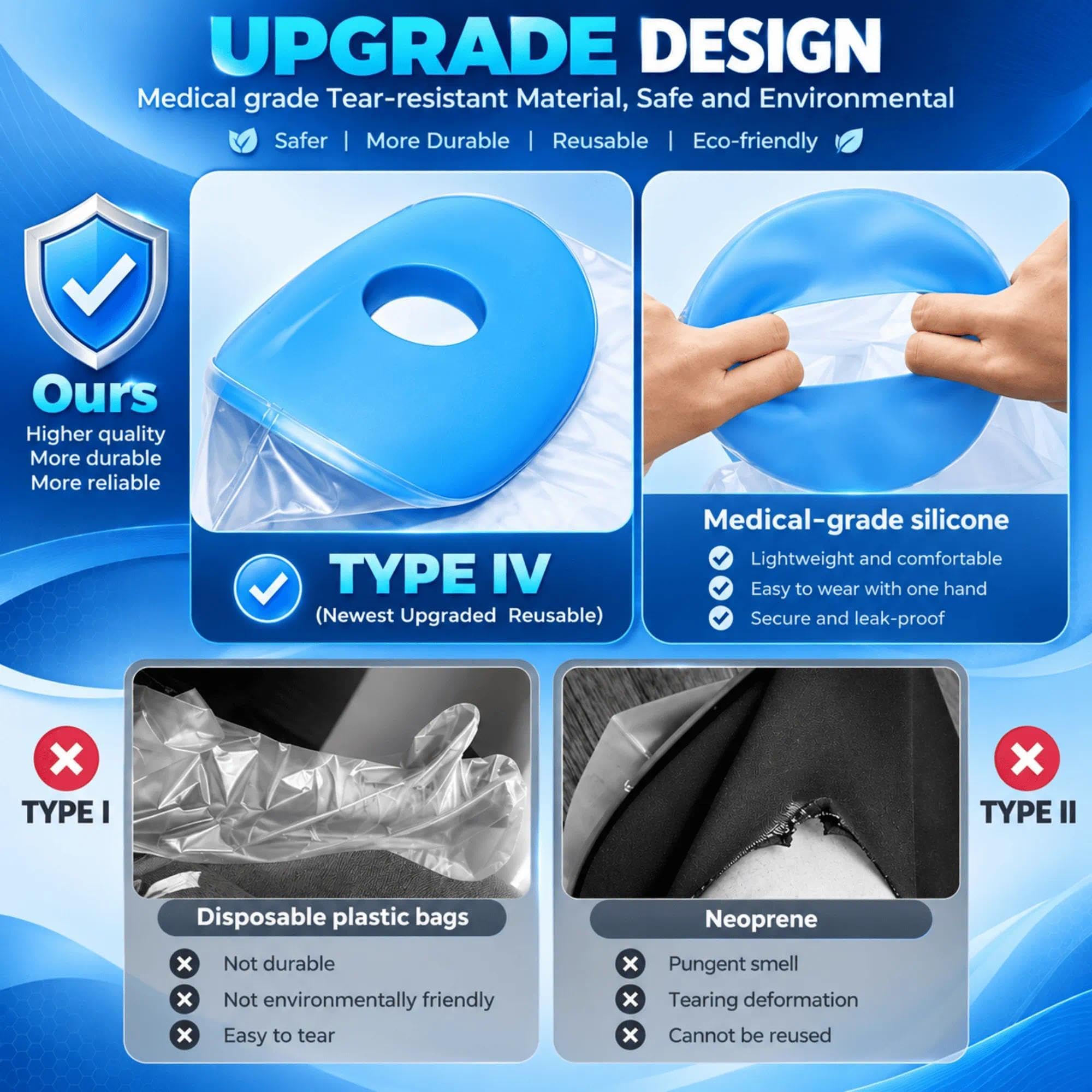 Universal adult fit cast cover over standard casts and boots