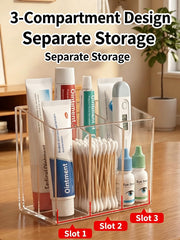 Waterproof clear material wall organizer