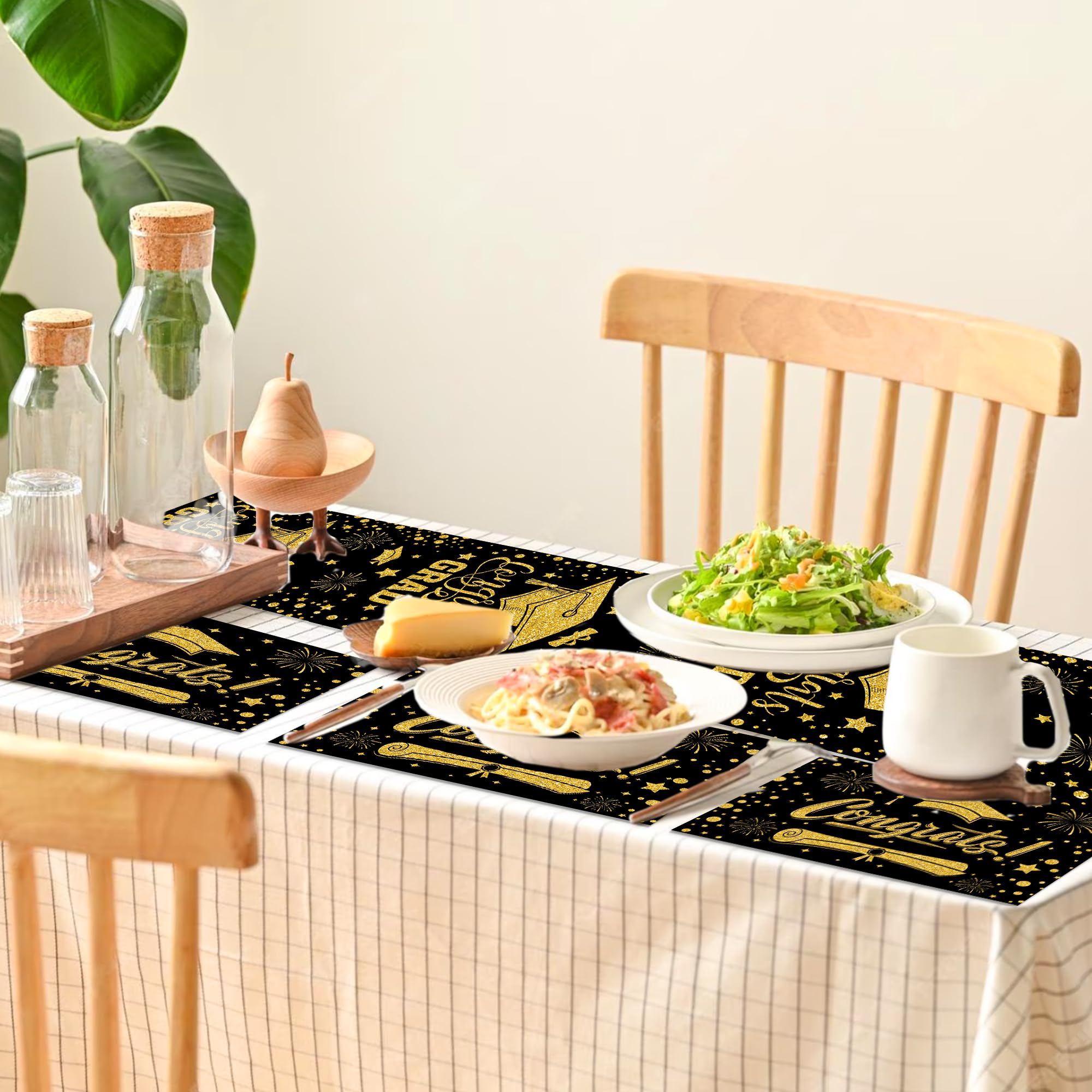 6 pack graduation party table decoration runner