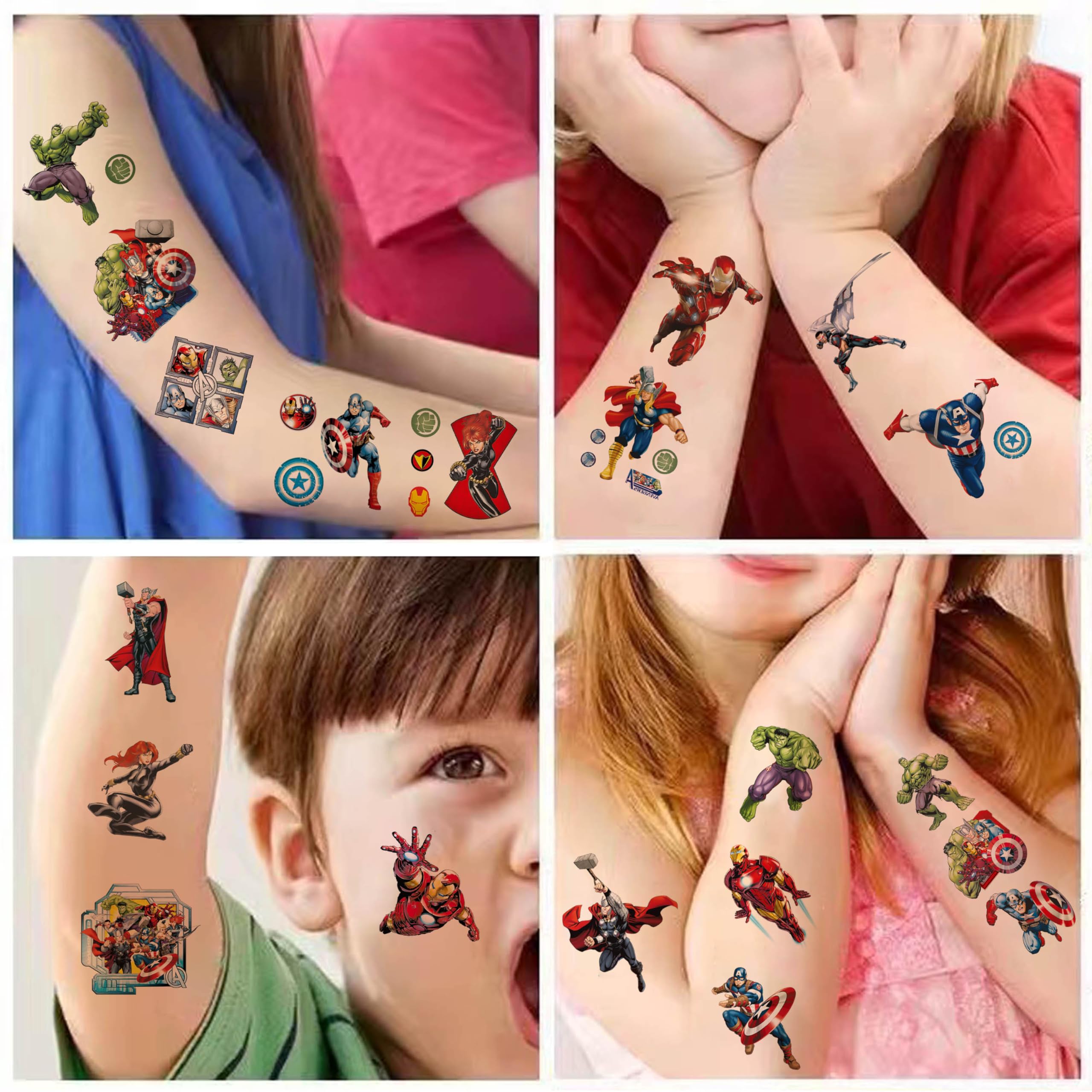 Diverse Avengers tattoo designs for fans birthday celebration