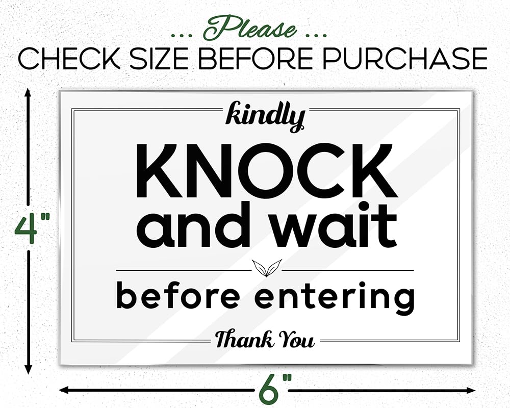 Waterproof ink entry notice sign for busy areas