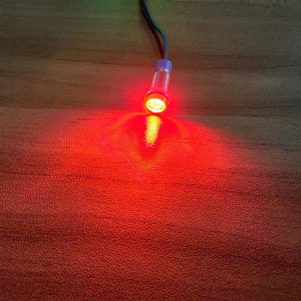 5pcs red LED indicator lights included in package