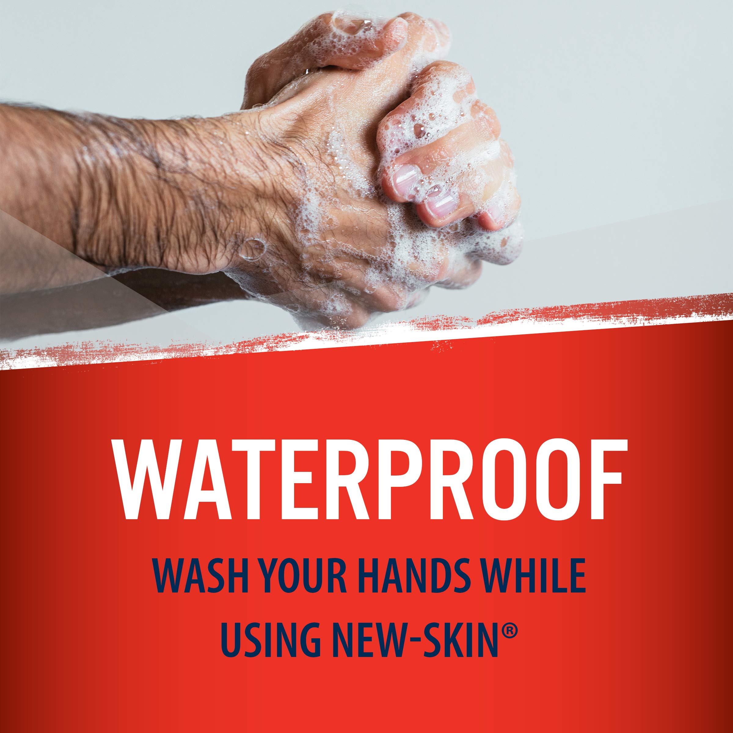 Waterproof liquid bandage spray on skin