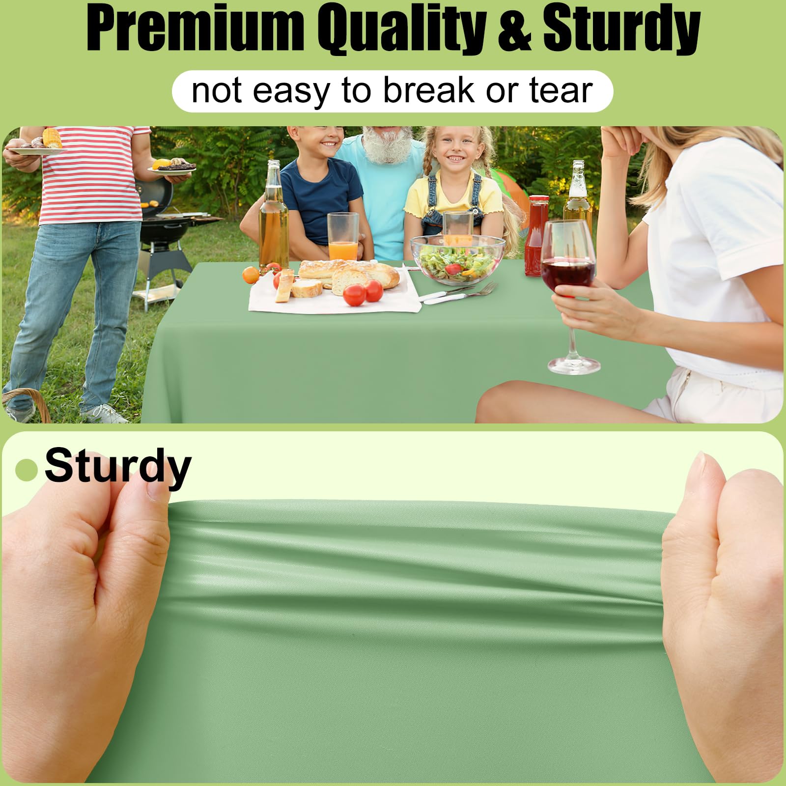 Rectangular 54 x 108 inch disposable table cover