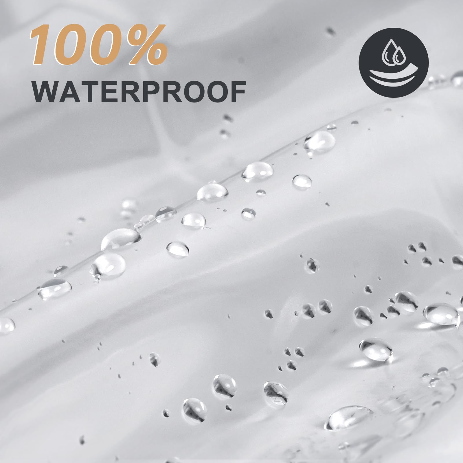 Can be used standalone or with fabric shower curtain