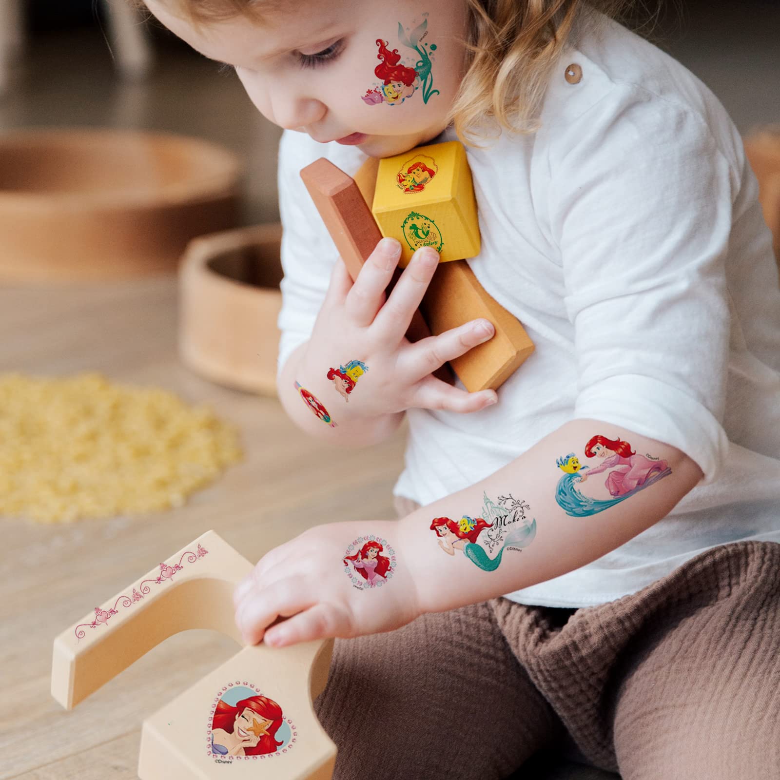Princess party decor supplies tattoo stickers