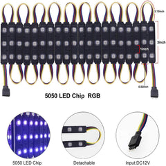 IP68 waterproof storefront light with self-adhesive backing