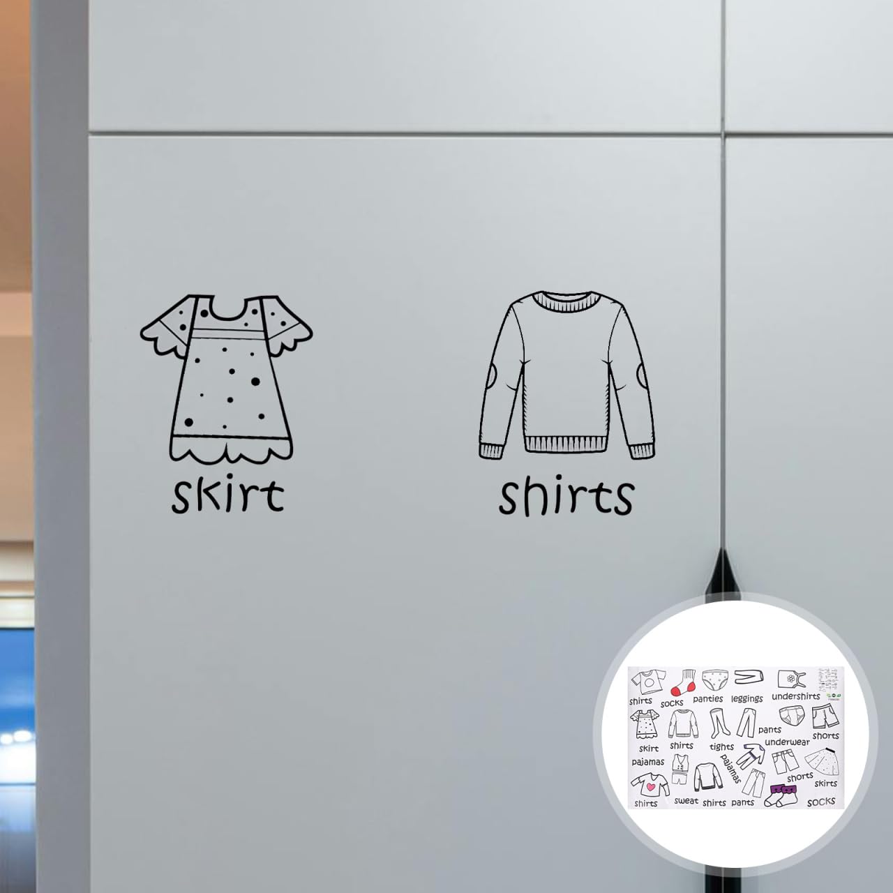 Waterproof tear resistant labels for child room