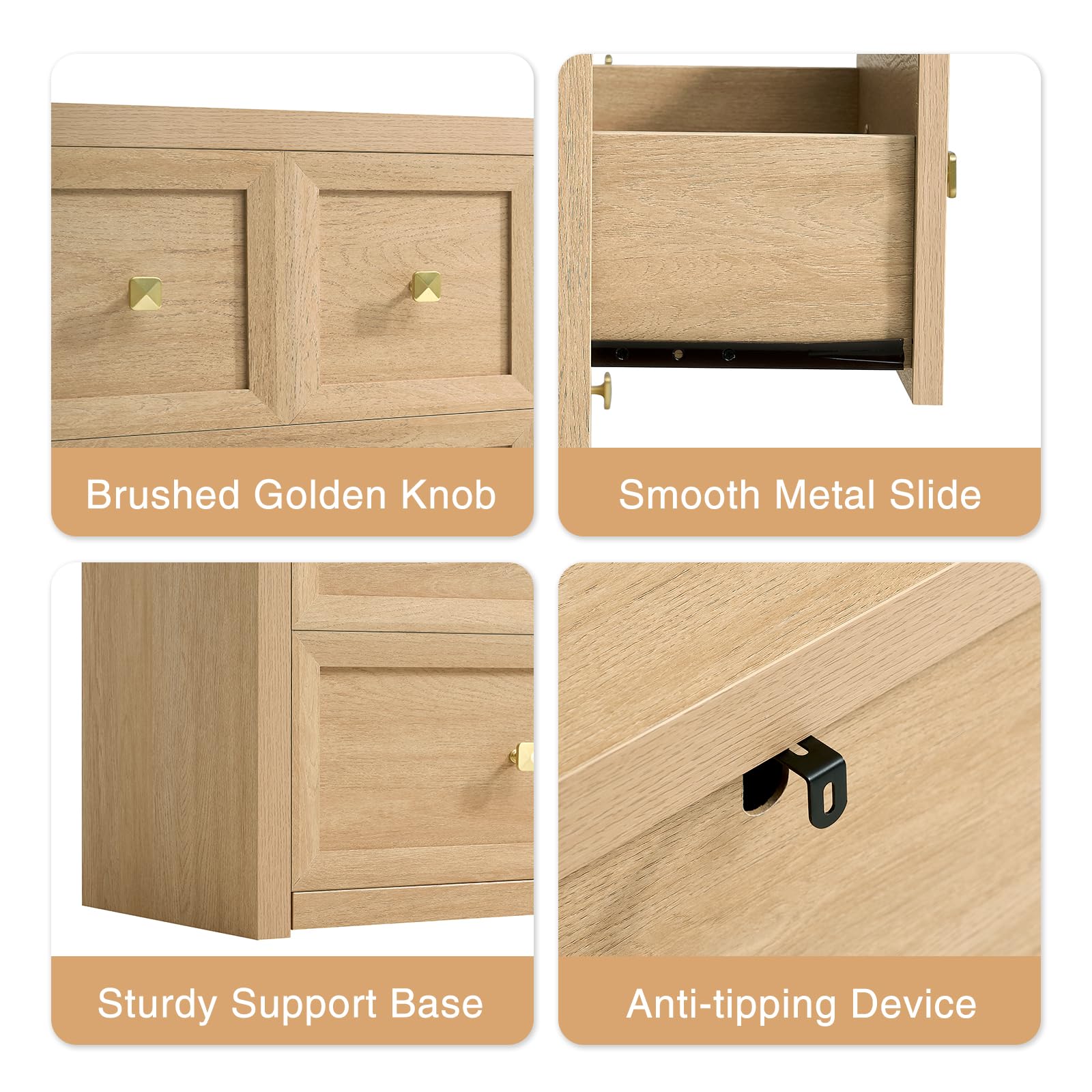 Waterproof top on dresser supports up to 80 pounds