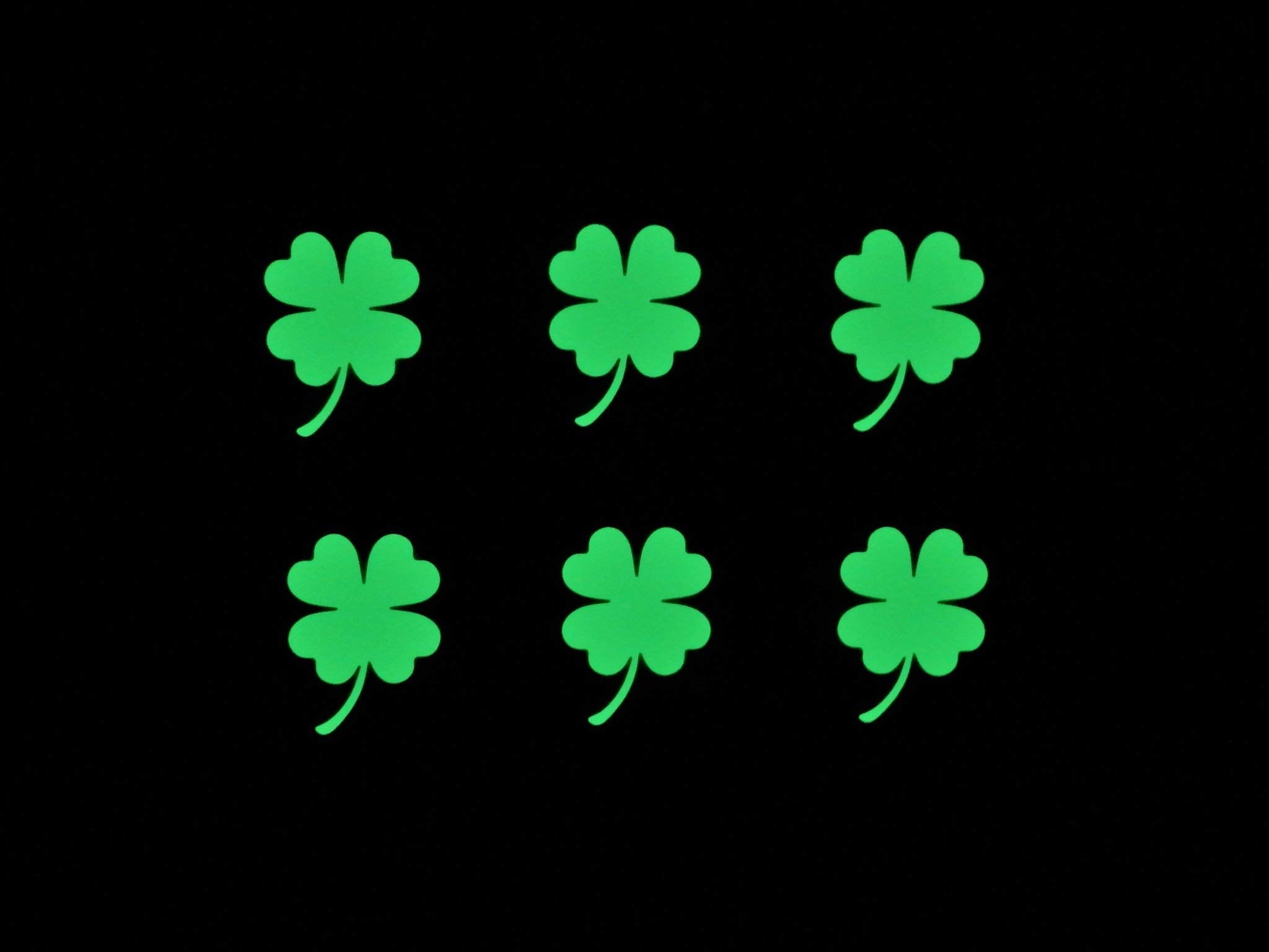 Waterproof vinyl clover decals for multiple surfaces