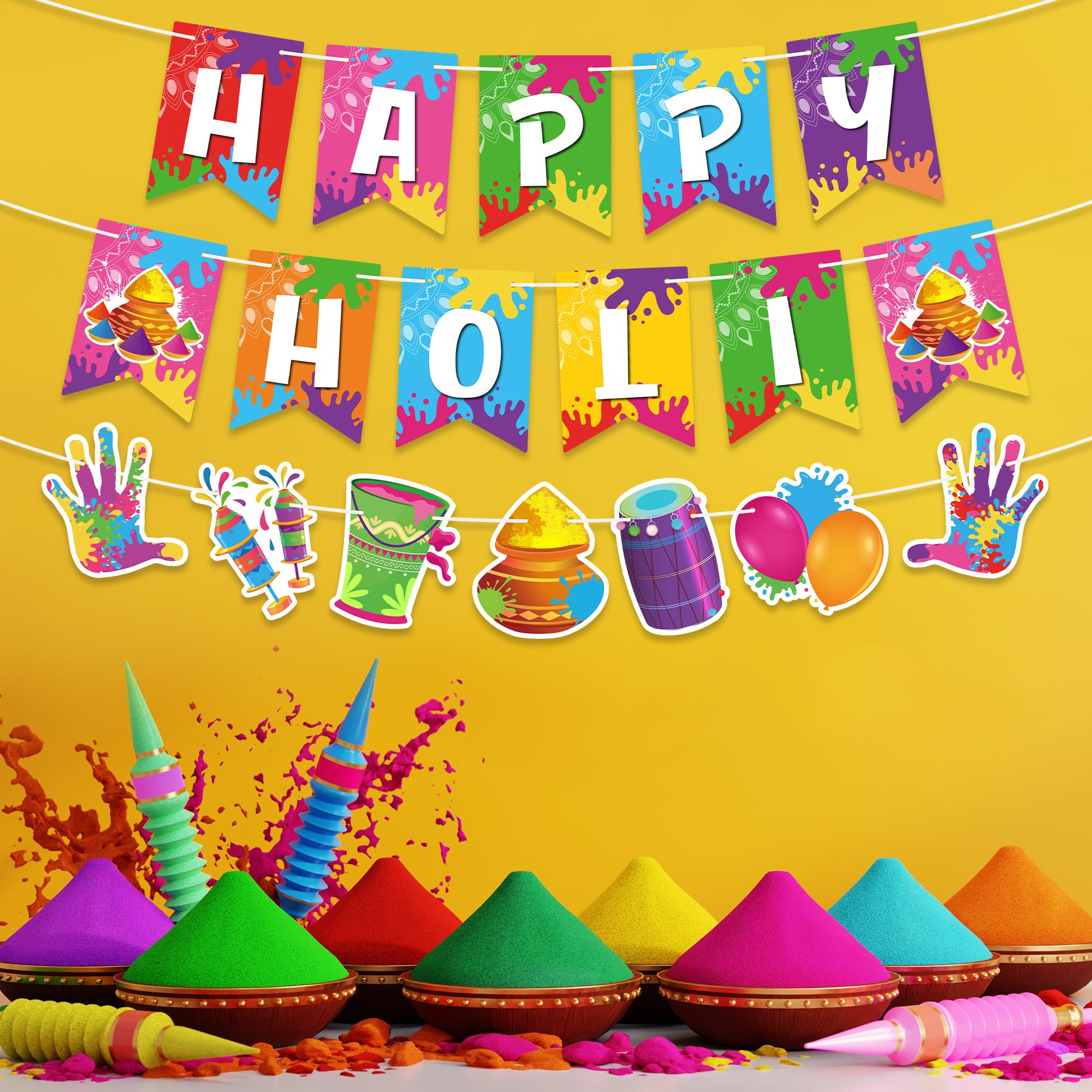 Religious Holi banner suitable for Indian holiday decor