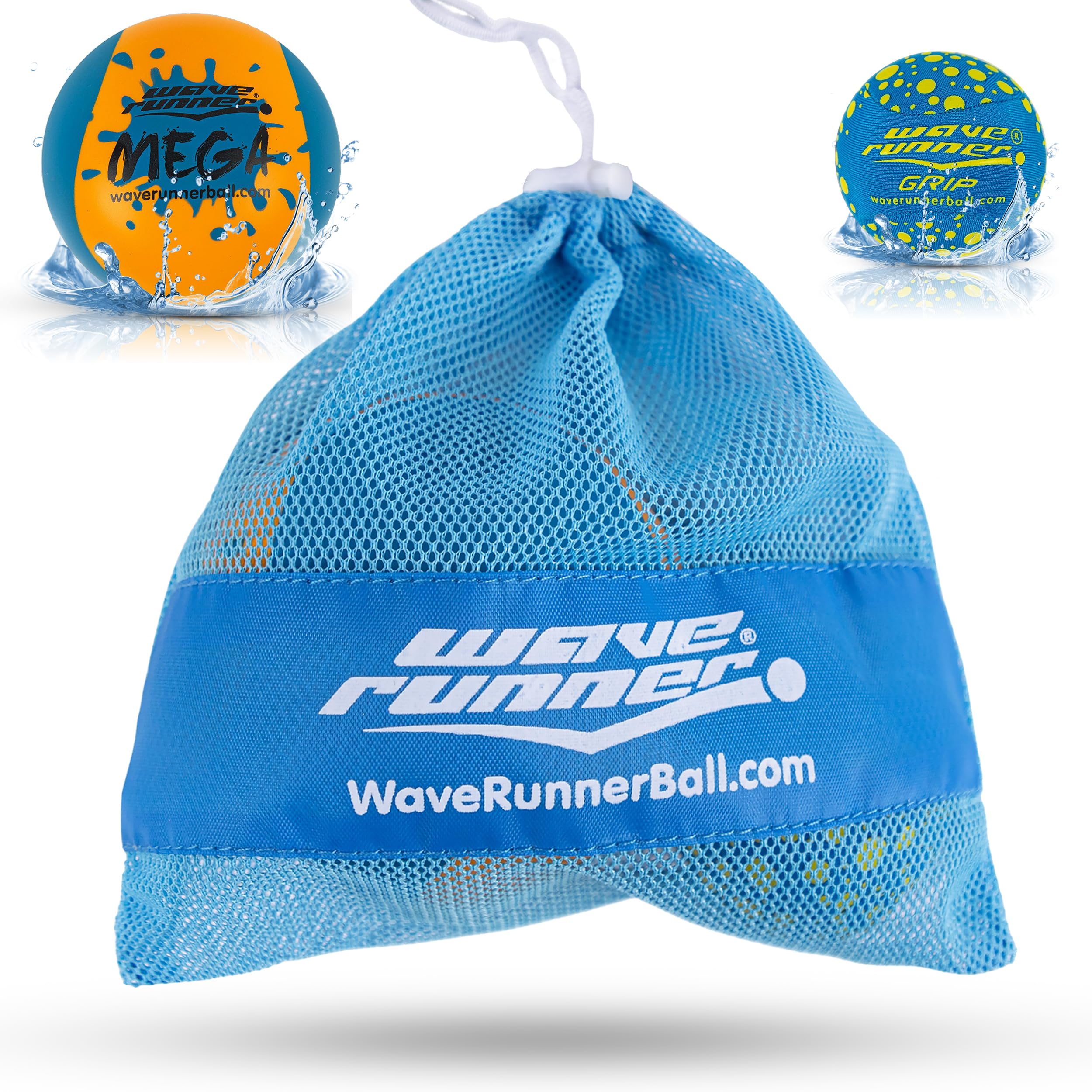 Wave Runner water skipping balls packaging and storage bag