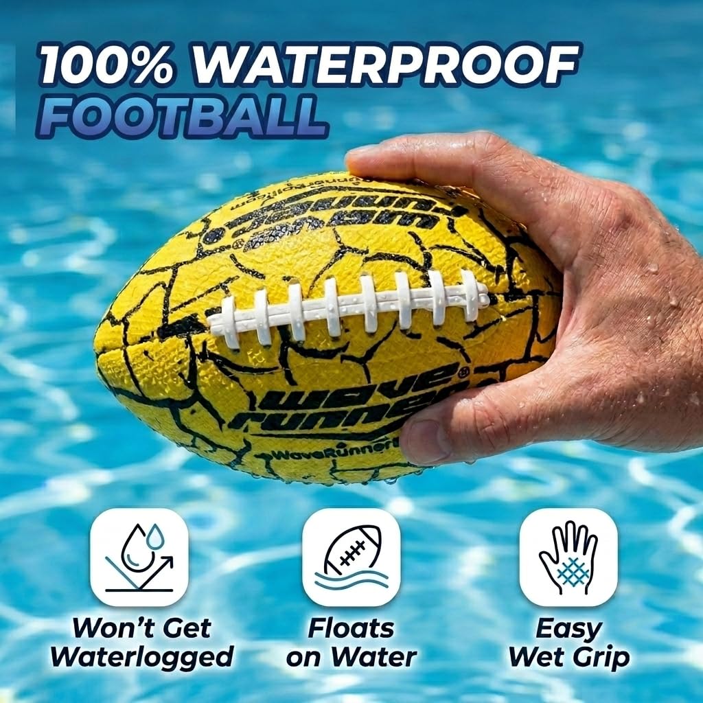 Wave Runner waterproof floating football in water
