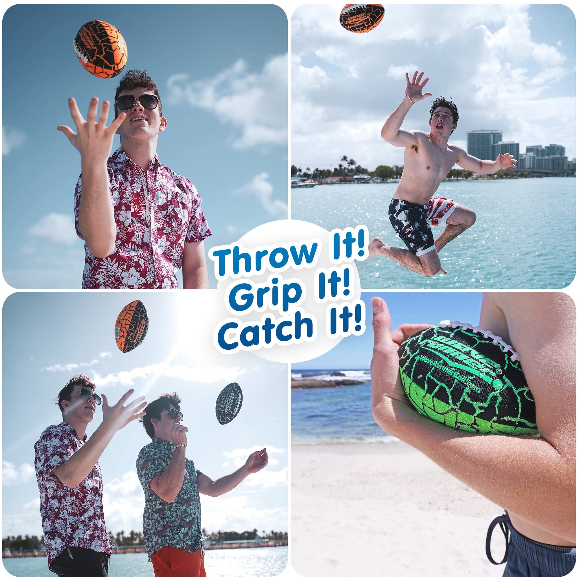 Wave Runner waterproof football with wet grip design