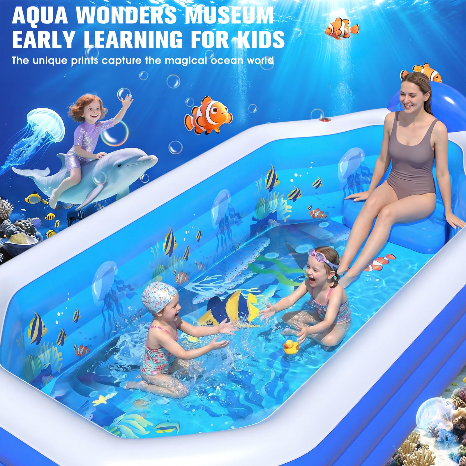 Wind resistant canopy on WaveHaven inflatable pool