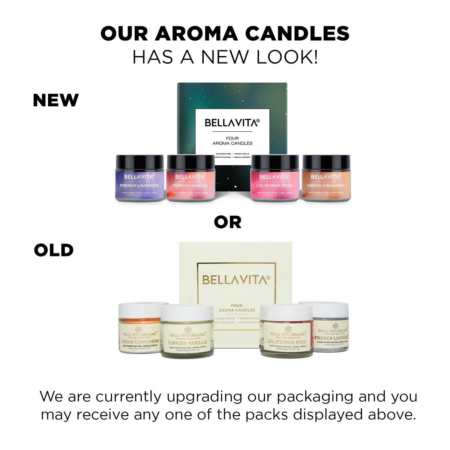 Long lasting burn with soy wax Bella Vita Organic Fall Decor Candles Set
