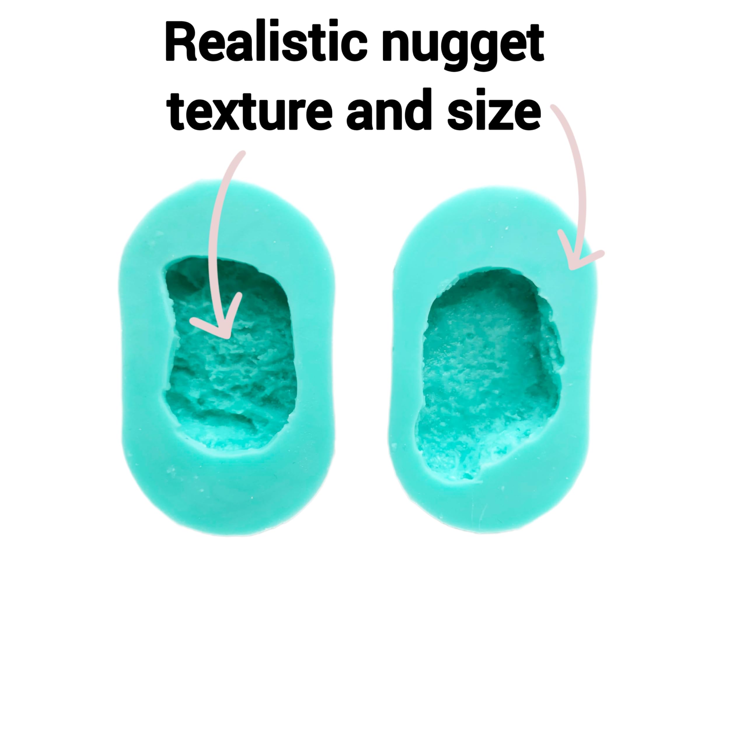 Flexible silicone mold NC021AB suitable for wax embeds and polymer clay
