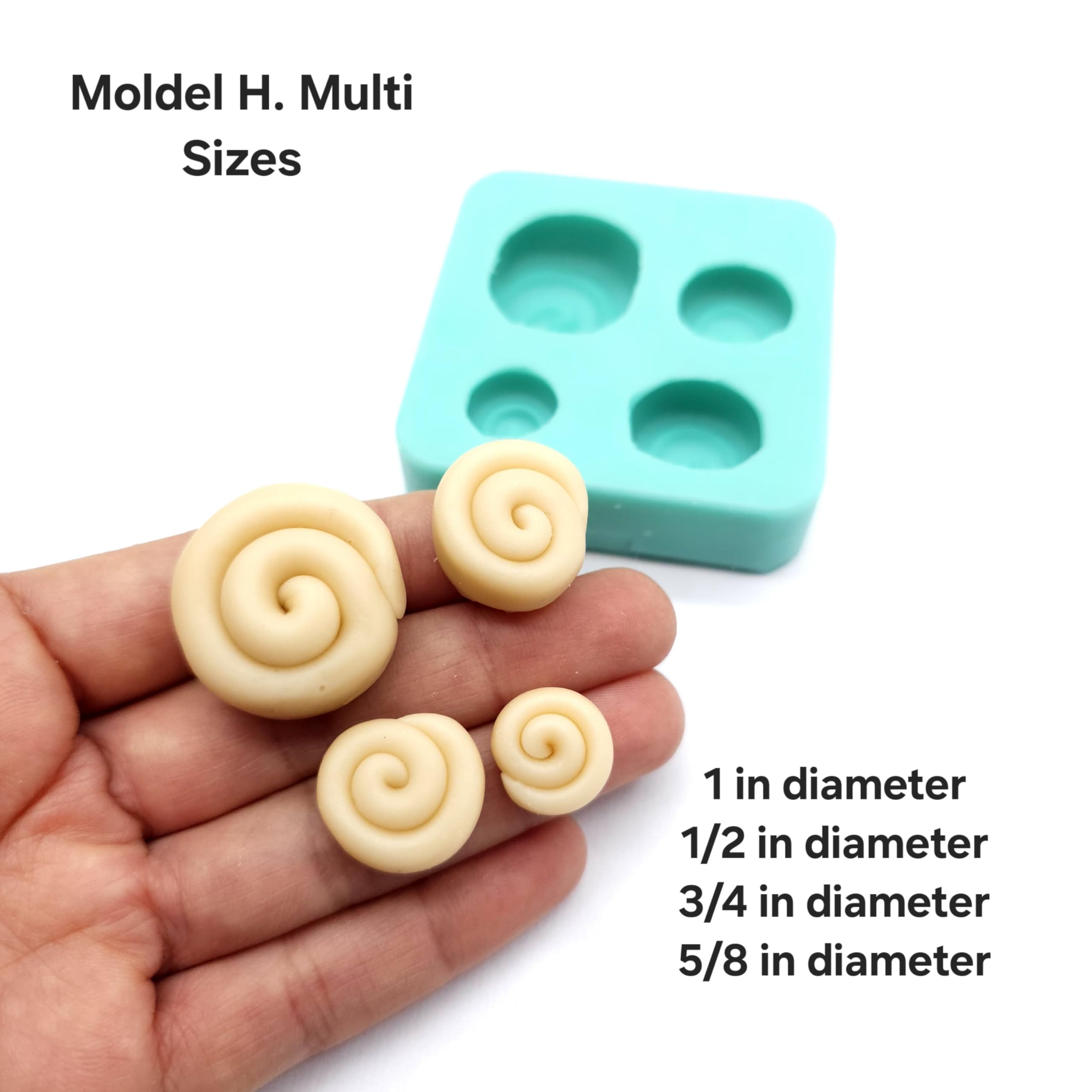 Wax melts cinnamon roll mold silicone for crafts