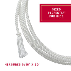 Nylon lasso rope for kids with waxed finish from Weaver Equine