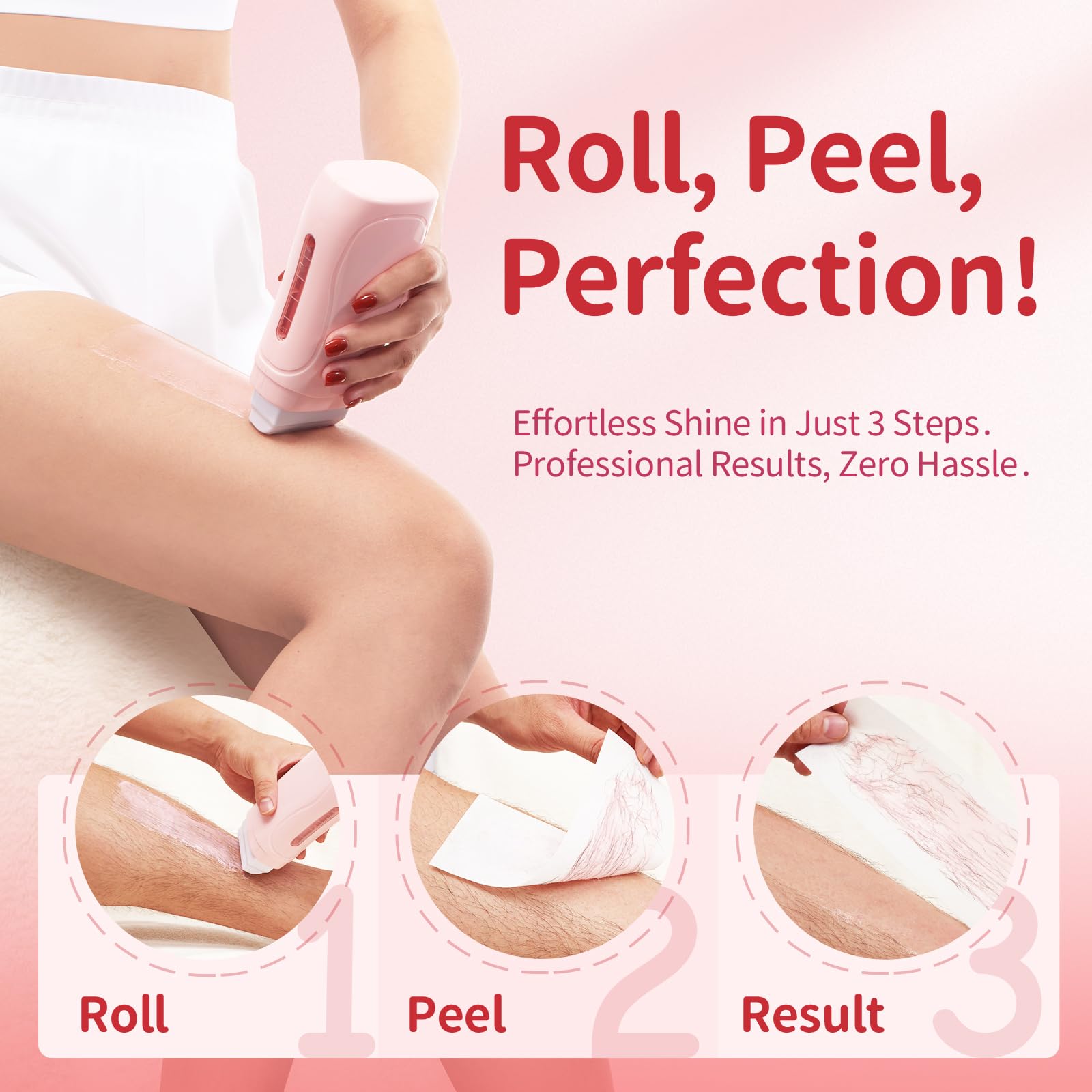 Roll-on wax machine from Waxfans with accessories
